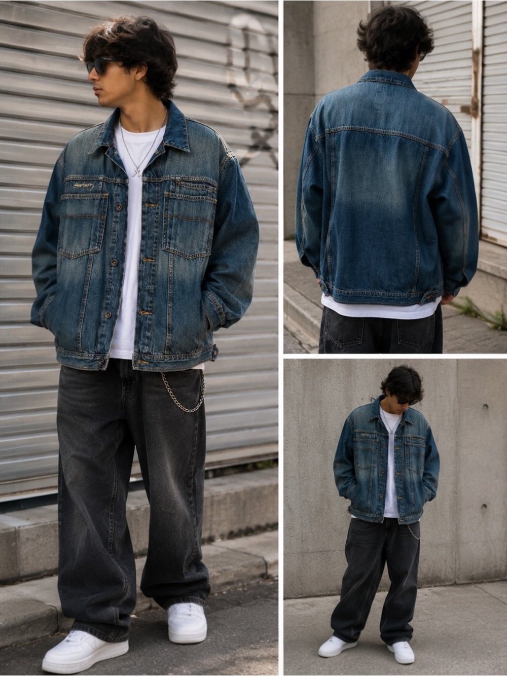 Men’s XXL Vintage Starbury Stephon Marbury Denim Jacket Blue Y2K Streetwear